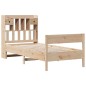 vidaXL Letto Libreria senza Materasso 90x200 cm Legno Massello Pino
