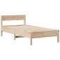 vidaXL Letto Libreria senza Materasso 90x200 cm Legno Massello Pino