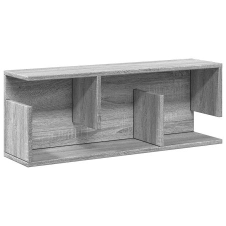 vidaXL Mobile a Parete 80x20x30 cm Grigio Sonoma in Legno Multistrato