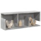 vidaXL Mobile a Parete 80x20x30 cm Grigio Cemento in Legno Multistrato vidaXL Mobile a Parete 80x20x30 cm Grigio Cemento in Legno Multistrato