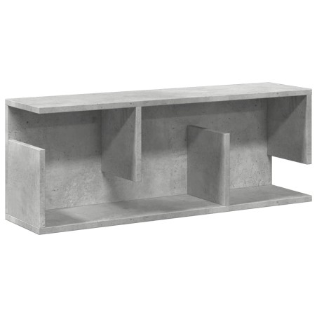 vidaXL Mobile a Parete 80x20x30 cm Grigio Cemento in Legno Multistrato