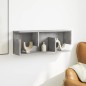 vidaXL Mobile a Parete 80x20x30 cm Grigio Cemento in Legno Multistrato vidaXL Mobile a Parete 80x20x30 cm Grigio Cemento in Legno Multistrato