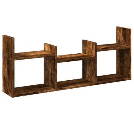 vidaXL Mobile a Parete 100x18x40 cm Rovere Fumo in Legno Multistrato