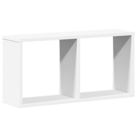 vidaXL Mobile a Parete 60x16x30 cm Bianco in Legno Multistrato
