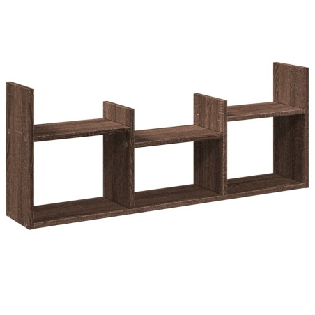 vidaXL Mobile a Parete 100x18x40cm Rovere Marrone in Legno Multistrato