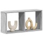 vidaXL Mobile a Parete 60x16x30 cm Grigio Sonoma in Legno Multistrato vidaXL Mobile a Parete 60x16x30 cm Grigio Sonoma in Legno Multistrato