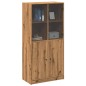 vidaXL Credenza con Ante Rovere Artigianale 68x37x142 cm Multistrato vidaXL Credenza con Ante Rovere Artigianale 68x37x142 cm Multistrato
