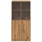 vidaXL Credenza con Ante Rovere Artigianale 68x37x142 cm Multistrato vidaXL Credenza con Ante Rovere Artigianale 68x37x142 cm Multistrato