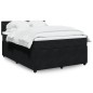 vidaXL Giroletto a Molle con Materasso Nero 140x190 cm in Velluto vidaXL Giroletto a Molle con Materasso Nero 140x190 cm in Velluto