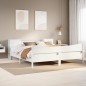vidaXL Giroletto senza Materasso Bianco 200x200 cm Legno Massello Pino