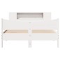 vidaXL Giroletto senza Materasso Bianco 150x200 cm Legno Massello Pino vidaXL Giroletto senza Materasso Bianco 150x200 cm Legno Massello Pino