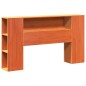 vidaXL Letto Libreria senza Materasso Marrone Cera 120x200 cm Legno vidaXL Letto Libreria senza Materasso Marrone Cera 120x200 cm Legno