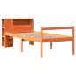 vidaXL Letto Libreria senza Materasso Marrone Cera 75x190 cm Legno vidaXL Letto Libreria senza Materasso Marrone Cera 75x190 cm Legno