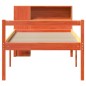 vidaXL Letto Libreria senza Materasso Marrone Cera 75x190 cm Legno vidaXL Letto Libreria senza Materasso Marrone Cera 75x190 cm Legno