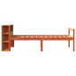 vidaXL Letto Libreria senza Materasso Marrone Cera 75x190 cm Legno vidaXL Letto Libreria senza Materasso Marrone Cera 75x190 cm Legno