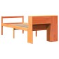 vidaXL Letto Libreria senza Materasso Marrone Cera 75x190 cm Legno vidaXL Letto Libreria senza Materasso Marrone Cera 75x190 cm Legno