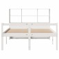 vidaXL Letto Libreria senza Materasso Bianco 150x200 cm Legno di Pino vidaXL Letto Libreria senza Materasso Bianco 150x200 cm Legno di Pino
