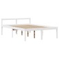 vidaXL Letto Libreria senza Materasso Bianco 150x200 cm Legno di Pino vidaXL Letto Libreria senza Materasso Bianco 150x200 cm Legno di Pino
