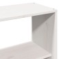 vidaXL Letto Libreria senza Materasso Bianco 150x200 cm Legno di Pino vidaXL Letto Libreria senza Materasso Bianco 150x200 cm Legno di Pino