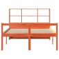 vidaXL Letto Libreria senza Materasso Marrone Cera 120x200 cm Legno vidaXL Letto Libreria senza Materasso Marrone Cera 120x200 cm Legno