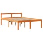 vidaXL Letto Libreria senza Materasso Marrone Cera 120x200 cm Legno vidaXL Letto Libreria senza Materasso Marrone Cera 120x200 cm Legno