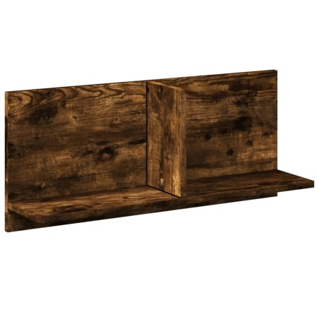 vidaXL Mobile a Parete 70x16,5x30 cm Rovere Fumo in Legno Multistrato