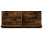 vidaXL Mobile a Parete 70x16,5x30 cm Rovere Fumo in Legno Multistrato vidaXL Mobile a Parete 70x16,5x30 cm Rovere Fumo in Legno Multistrato