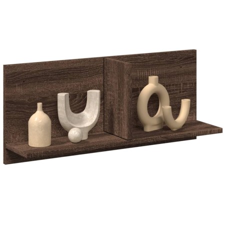 vidaXL Mobile a Parete 70x16,5x30 cm Rovere Marrone Legno Multistrato