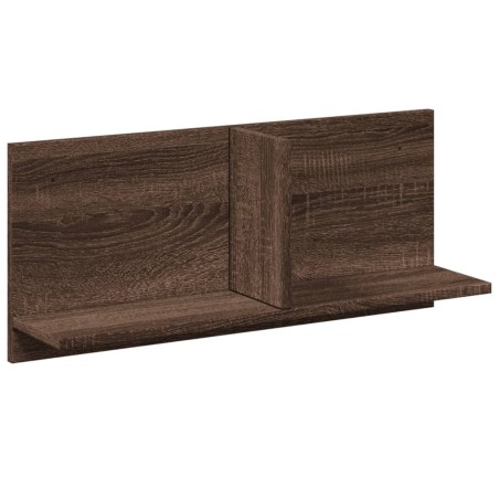 vidaXL Mobile a Parete 70x16,5x30 cm Rovere Marrone Legno Multistrato