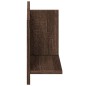 vidaXL Mobile a Parete 70x16,5x30 cm Rovere Marrone Legno Multistrato vidaXL Mobile a Parete 70x16,5x30 cm Rovere Marrone Legno Multistrato