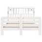 vidaXL Letto Libreria senza Materasso Bianco 150x200 cm Legno di Pino vidaXL Letto Libreria senza Materasso Bianco 150x200 cm Legno di Pino