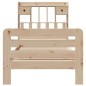 vidaXL Letto Libreria senza Materasso 90x200 cm Legno Massello Pino vidaXL Letto Libreria senza Materasso 90x200 cm Legno Massello Pino