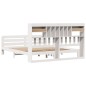 vidaXL Giroletto con Libreria senza Materasso 180x200 cm in Legno Pino vidaXL Giroletto con Libreria senza Materasso 180x200 cm in Legno Pino