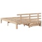 vidaXL Giroletto con Cassetti 140x200 cm in Legno Massello di Pino