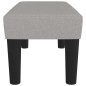 Panca Grigio Chiaro 70x30x30 cm in Tessuto