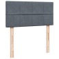 vidaXL Giroletto a Molle con Materasso Grigio Scuro 90x200 cm Velluto vidaXL Giroletto a Molle con Materasso Grigio Scuro 90x200 cm Velluto