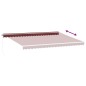 vidaXL Tenda da Sole Retrattile Manuale con LED Bordò 500x350 cm vidaXL Tenda da Sole Retrattile Manuale con LED Bordò 500x350 cm