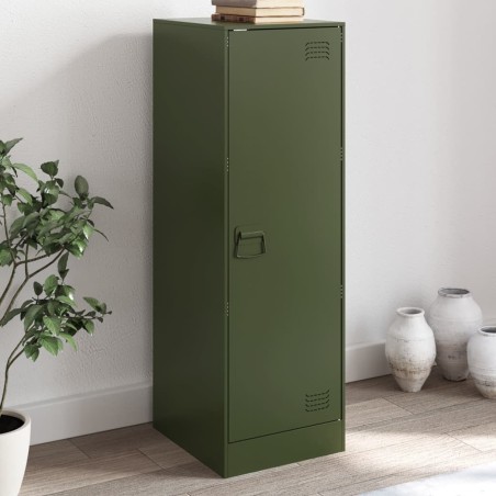 vidaXL Credenza Verde Oliva 34,5x39x107 cm in Acciaio