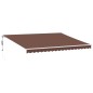 vidaXL Tenda da Sole Retrattile Automatica con LED Marrone 450x350 cm vidaXL Tenda da Sole Retrattile Automatica con LED Marrone 450x350 cm