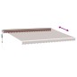 vidaXL Tenda da Sole Retrattile Automatica con LED Marrone 450x350 cm vidaXL Tenda da Sole Retrattile Automatica con LED Marrone 450x350 cm