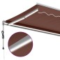 vidaXL Tenda da Sole Retrattile Automatica con LED Marrone 450x350 cm vidaXL Tenda da Sole Retrattile Automatica con LED Marrone 450x350 cm