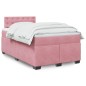 vidaXL Giroletto a Molle con Materasso Rosa 120x190 cm in Velluto vidaXL Giroletto a Molle con Materasso Rosa 120x190 cm in Velluto