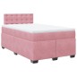 vidaXL Giroletto a Molle con Materasso Rosa 120x190 cm in Velluto vidaXL Giroletto a Molle con Materasso Rosa 120x190 cm in Velluto