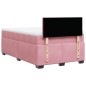 vidaXL Giroletto a Molle con Materasso Rosa 120x190 cm in Velluto vidaXL Giroletto a Molle con Materasso Rosa 120x190 cm in Velluto