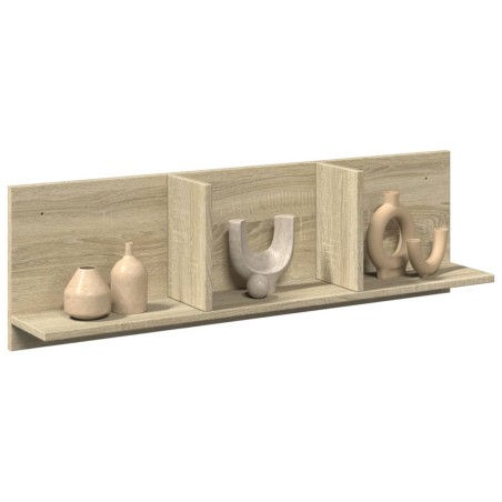 vidaXL Mobile a Parete 100x16,5x30 cm Rovere Sonoma in Truciolato