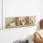 vidaXL Mobile a Parete 100x16,5x30 cm Rovere Sonoma in Truciolato