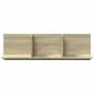 vidaXL Mobile a Parete 100x16,5x30 cm Rovere Sonoma in Truciolato