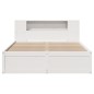 vidaXL Giroletto senza Materasso Bianco 150x200 cm Legno Massello Pino vidaXL Giroletto senza Materasso Bianco 150x200 cm Legno Massello Pino
