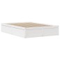 vidaXL Giroletto senza Materasso Bianco 150x200 cm Legno Massello Pino vidaXL Giroletto senza Materasso Bianco 150x200 cm Legno Massello Pino
