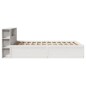 vidaXL Giroletto senza Materasso Bianco 150x200 cm Legno Massello Pino vidaXL Giroletto senza Materasso Bianco 150x200 cm Legno Massello Pino